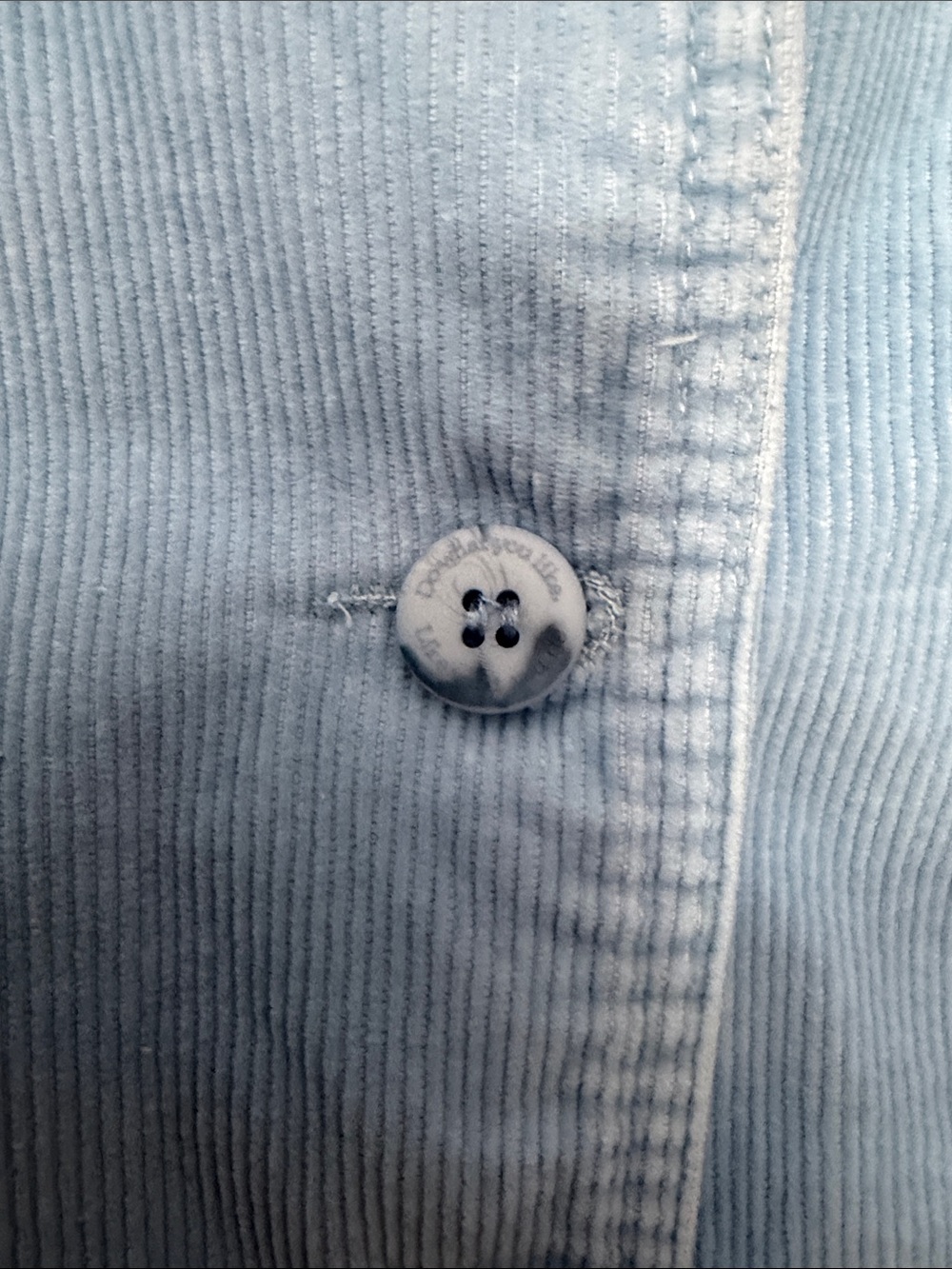 Life is Good Corduroy Button-Down Jacket Light Blue Large - Picture 4 of 9